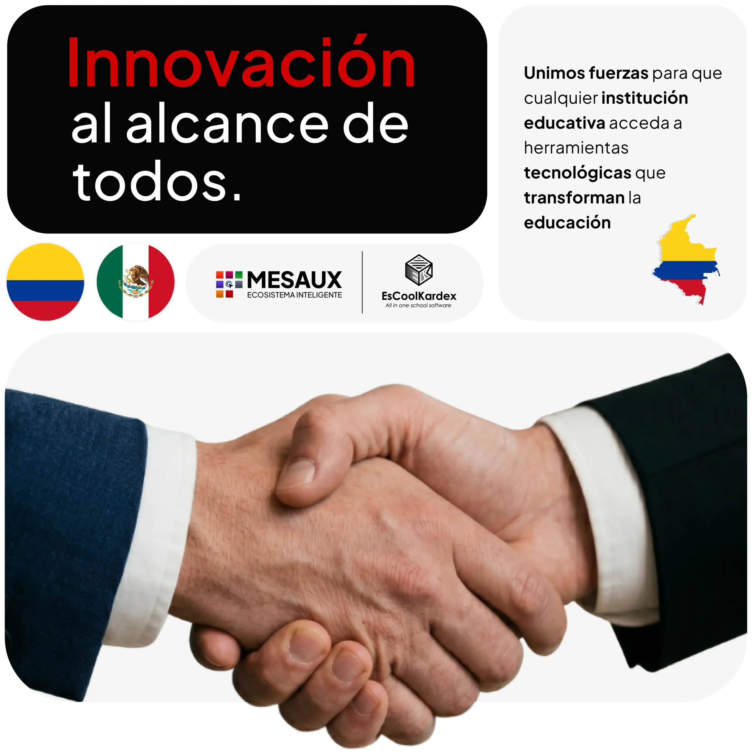 imagen de la alianza entre mesaux y escoolkardex