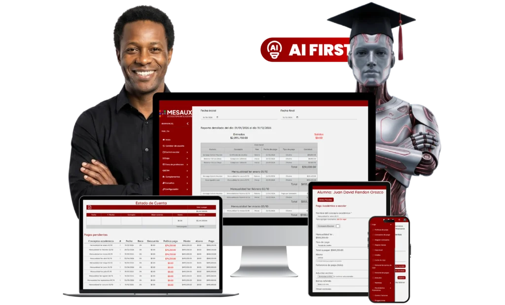 interfaz del erp académico