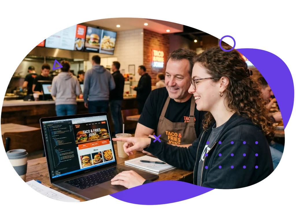 img publicitarias mesaux 110 publicidad | landing page | fast food y dark kitchens